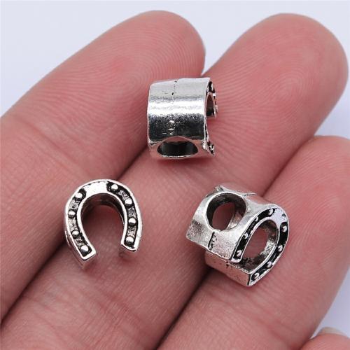 Tibetan Style Jewelry Beads, Horseshoes, antique silver color plated, DIY, 10x9mm, Sold By PC