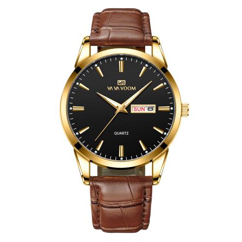 Tibetan Style Watch Bracelet, with PU Leather & Glass & 304 Stainless Steel, Round, plated, Life water resistant & different styles for choice & for couple, Length:Approx 22 cm, Sold By PC