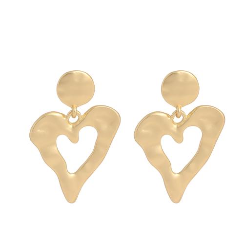 Lo zinco in lega Stud Earring, lega in zinco, Cuore, gioielli di moda & per la donna, nessuno, 29x43.50mm, Venduto da coppia