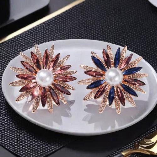 Zinc Alloy Brooches fashion jewelry & for woman & with rhinestone Sold By PC