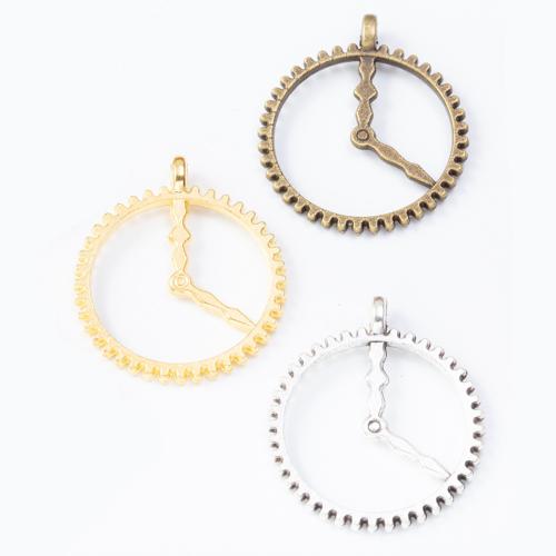 Zinc Alloy Pendants Clock plated DIY nickel lead & cadmium free Approx Sold By Bag