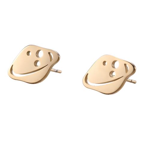 Stainless Steel Stud Earrings 304 Stainless Steel Vacuum Ion Plating fashion jewelry & for woman Sold By Pair