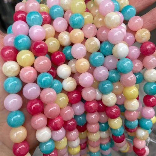 Natural Jade Beads, Pale Brown Jade, DIY & different size for choice, more colors for choice, Sold By Strand