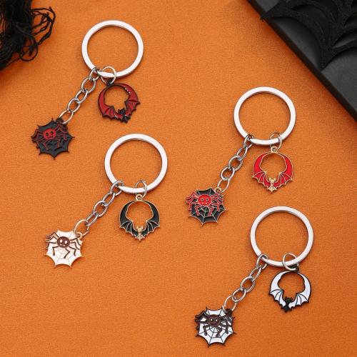 Tibetan Style Key Clasp, plated, fashion jewelry & enamel, more colors for choice, nickel, lead & cadmium free, Sold By PC