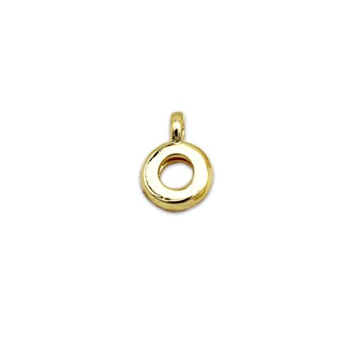 Brass Bail Beads, plated, DIY, golden, The size is about 8mm, 5PCs/Bag, Sold By Bag