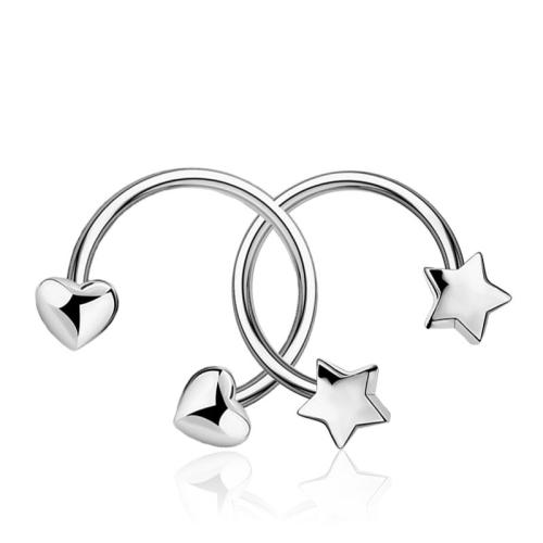 Rustfrit stål Næse Piercing Smykker, 316L Stainless Steel, Unisex & forskellige stilarter for valg, flere farver til valg, Solgt af PC