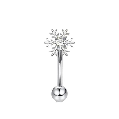 Ventre anello in acciaio inox, 304 acciaio inox, placcato, unisex & stili diversi per la scelta & Micro spianare cubic zirconia & smalto, nessuno, Venduto da PC