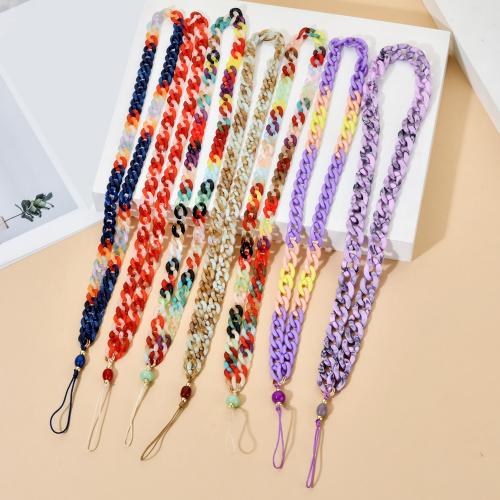 Mobile Phone Lanyard, Acrylic, with Knot Cord, Unisex & different styles for choice, more colors for choice, Length:20-22 cm, Sold By PC