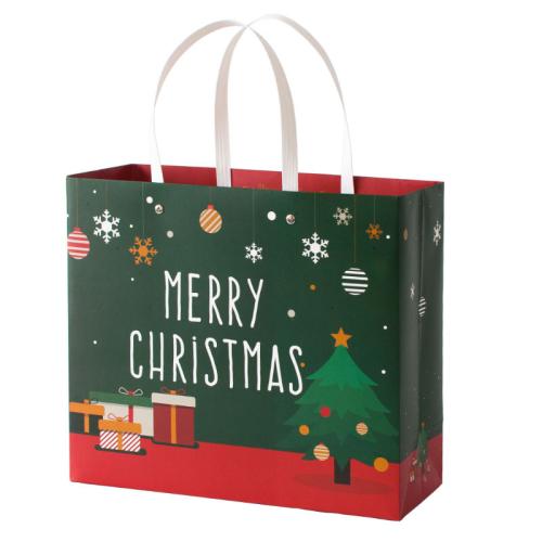 Paper Christmas Gift Bag, printing, different size for choice, more colors for choice, Sold By PC