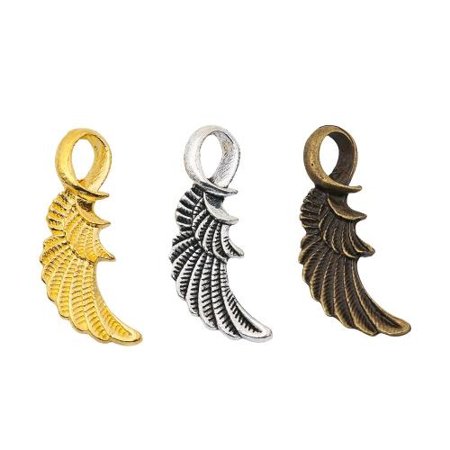 Wing Shaped Tibetan Style Pendants, DIY, more colors for choice, 31x12mm, Sold By PC