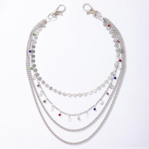 Body Chain Jewelry, Tibetan Style, multilayer & for woman & with rhinestone, Sold By PC