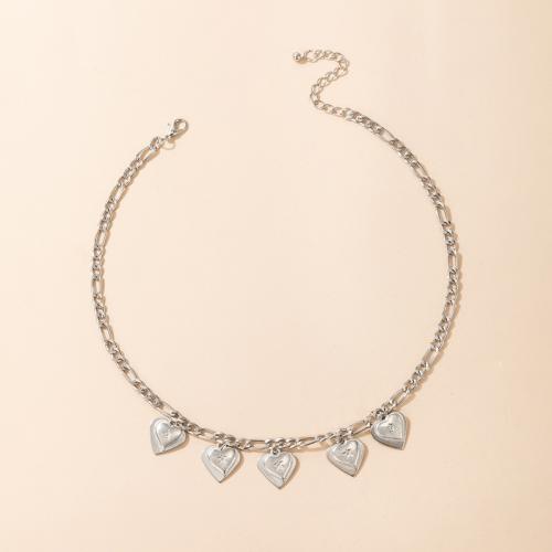 Zinc Alloy Jewelry Necklace with 5.5cm extender chain fashion jewelry & for woman Length Approx 39 cm Sold By PC