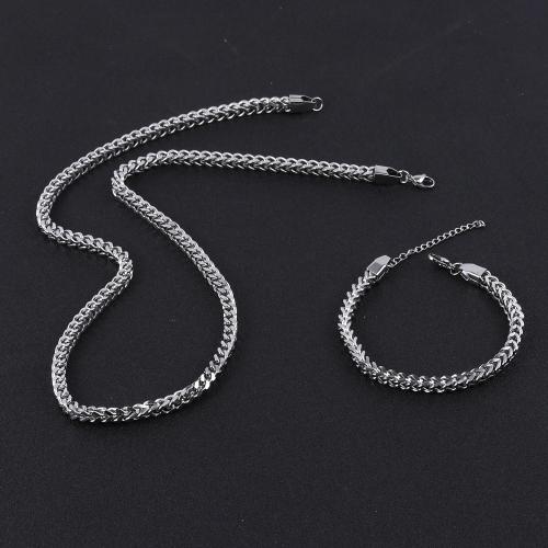 Fashion Stainless Steel Jewelry Sets 304 Stainless Steel fashion jewelry & for man Sold By PC