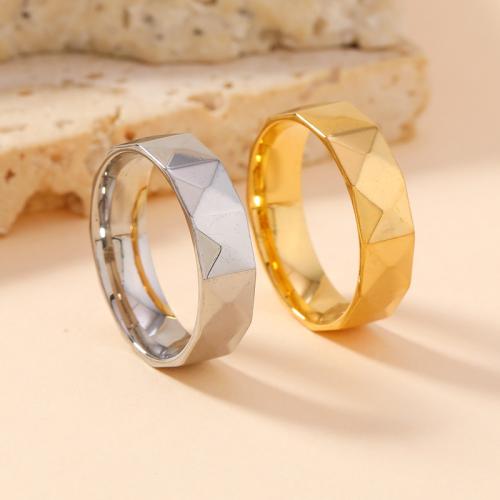 Couple Finger Rings, 304 Stainless Steel, fashion jewelry & Unisex & different size for choice, more colors for choice, width 6mm, Sold By PC