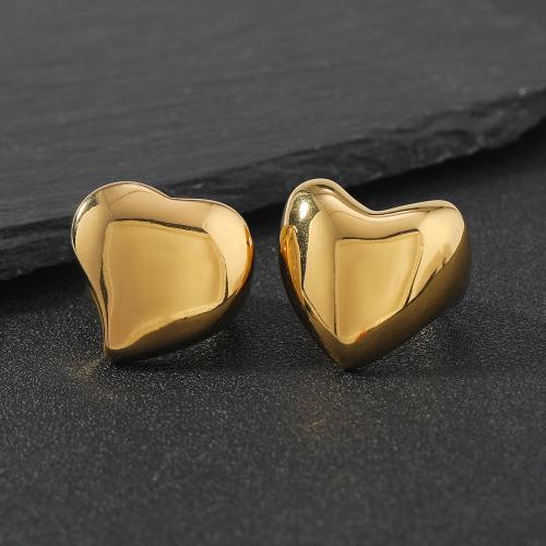 Stainless Steel Finger Ring 304 Stainless Steel Heart Unisex  golden Sold By PC