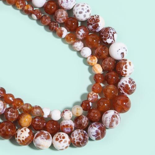 Perles agates, agate feu, Rond, DIY & normes différentes pour le choix, plus de couleurs à choisir, Vendu par Environ 38 brin