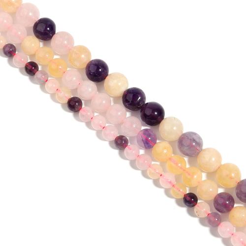 Crystal Beads, Super Seven Crystal, Round, DIY & different size for choice, mixed colors, nickel, lead & cadmium free, Sold Per Approx 38 cm Strand