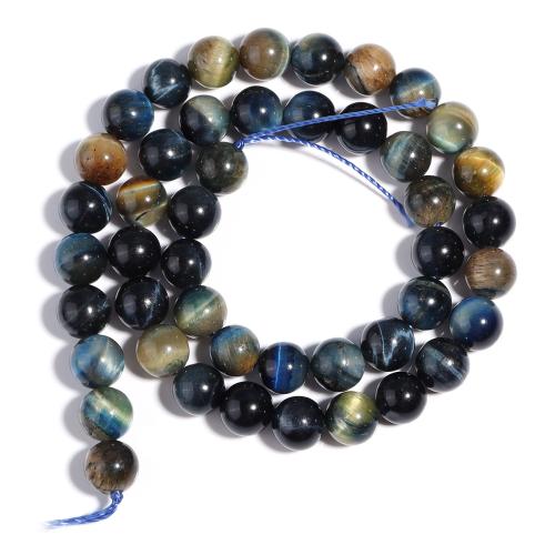 Natural Tiger Eye Beads, Round, DIY & different size for choice, mixed colors, nickel, lead & cadmium free, Sold Per Approx 38 cm Strand