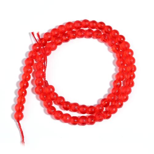 Fashion Glass Beads, Round, DIY & different size for choice, red, Sold Per Approx 38 cm Strand