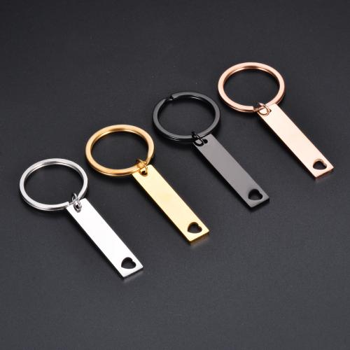 Stainless Steel Key Clasp 304 Stainless Steel Rectangle plated fashion jewelry Sold By PC