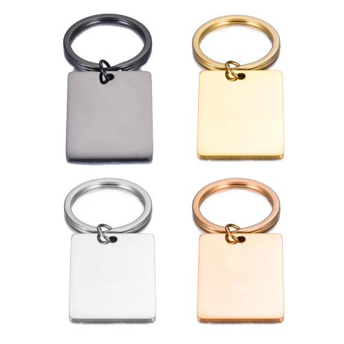 Stainless Steel Key Clasp 304 Stainless Steel Rectangle plated fashion jewelry Sold By PC