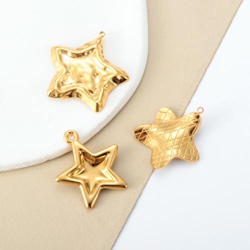 Stainless Steel Pendants, 304 Stainless Steel, gold color plated, DIY & different styles for choice, more colors for choice, 6PCs/Bag, Sold By Bag