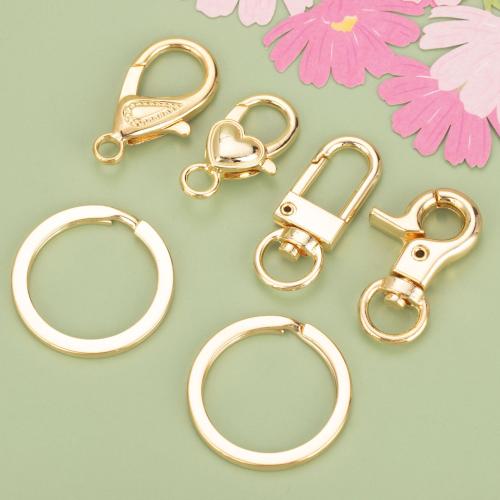 Brass Clasp Findings, gold color plated, DIY & different styles for choice, more colors for choice, nickel, lead & cadmium free, Sold By PC