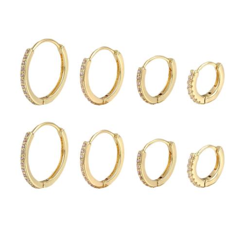 Laiton Leverback boucle d'oreille, Placage, 4 pièces & bijoux de mode & avec strass, plus de couleurs à choisir, protéger l'environnement, sans nickel, plomb et cadmium, Vendu par fixé