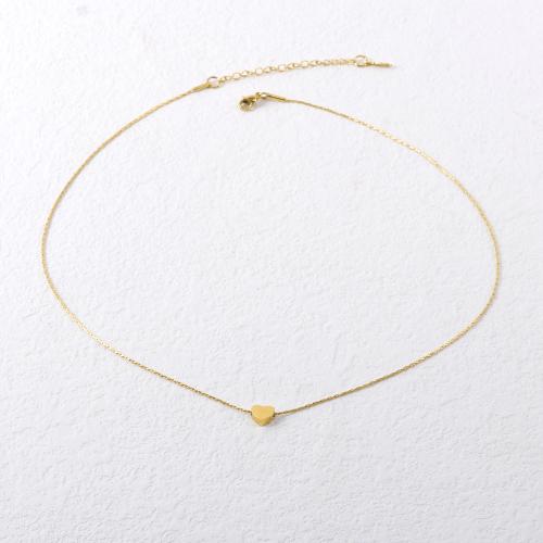 Edelstahl Schmuck Halskette, 304 Edelstahl, mit Verlängerungskettchen von 5cm, Modeschmuck & für Frau, Goldfarbe, Länge 45 cm, verkauft von PC