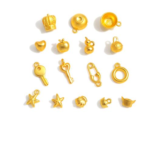 Zinc Alloy Pendants plated DIY golden Sold By PC