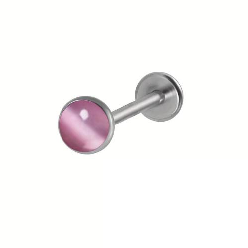 Anello in acciaio inox labbro, 304 acciaio inox, with occhi di gatto, lucido, unisex & formato differente per scelta, nessuno, Venduto da PC