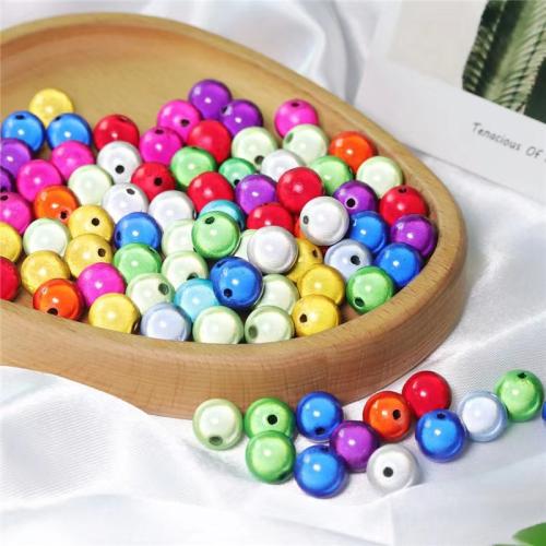 Acrylic Jewelry Beads, Round, DIY, more colors for choice, 1KG/Bag, Sold By Bag