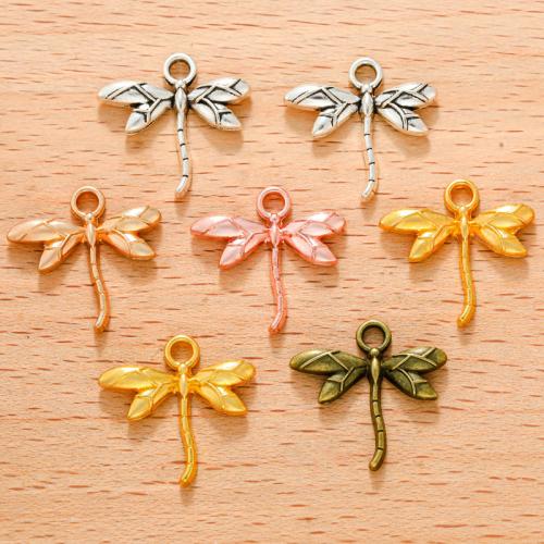 Tibetan Style Animal Pendants, Dragonfly, plated, DIY, more colors for choice, 100PC/Bag, Sold By Bag