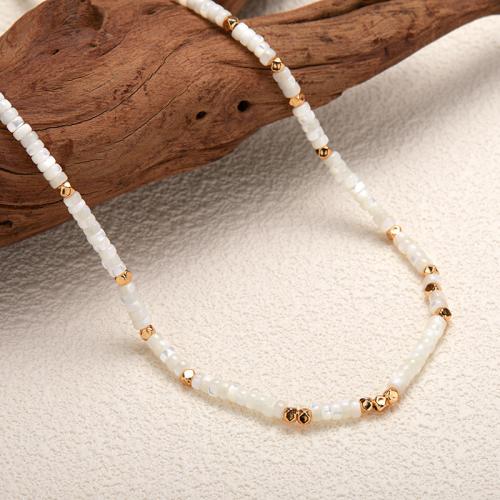 925 Sterling Silver Bracelet and Necklace with White Shell handmade & for woman Sold By PC