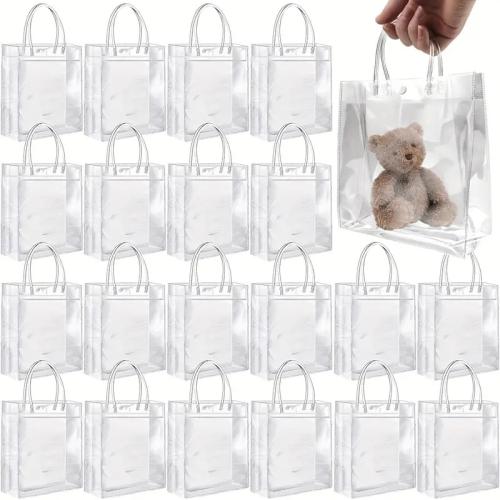 PVC Plastic Bag, portable & different size for choice, clear, 20PCs/Lot, Sold By Lot