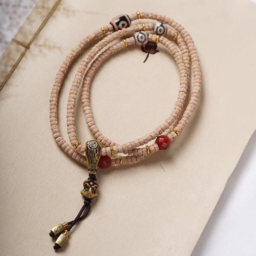 Wrist Mala Wood multifunctional & Unisex Length Approx 70 cm Sold By PC