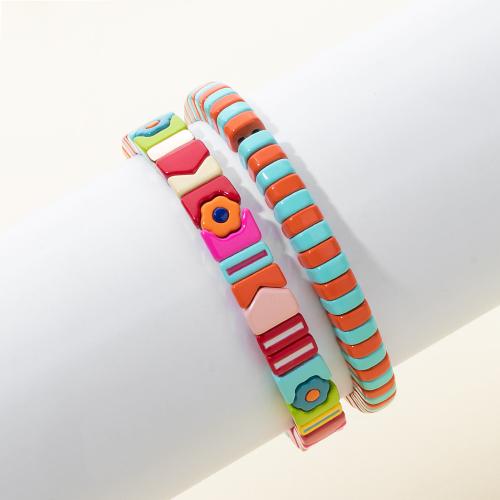 Pulsera de Porcelana, diferentes estilos para la opción & para mujer & esmalte, más colores para la opción, longitud:18 cm, Vendido por UD