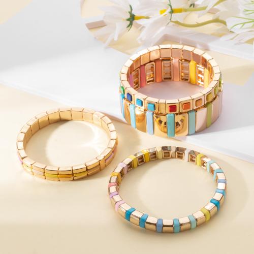 Bracelet en porcelaine, Placage, styles différents pour le choix & pour femme & émail, plus de couleurs à choisir, Vendu par PC