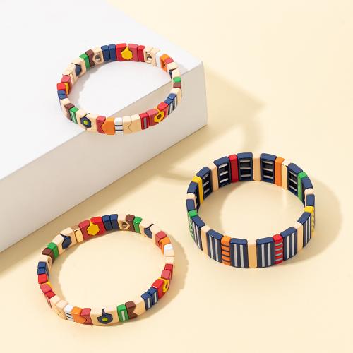 Bracelet en porcelaine, styles différents pour le choix & pour femme & émail, plus de couleurs à choisir, Vendu par PC