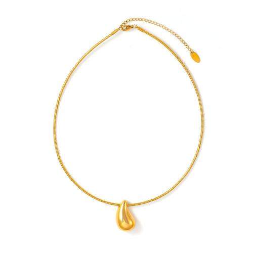 Collier à, Acier inoxydable 304, avec 7cm chaînes de rallonge, Placage, bijoux de mode & pour femme, plus de couleurs à choisir, Longueur:Environ 40 cm, Vendu par PC