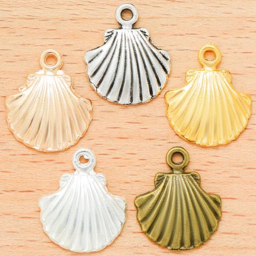 Pendentifs en alliage de zinc, coquille, Placage, DIY, plus de couleurs à choisir, 18x15mm, 100PC/sac, Vendu par sac