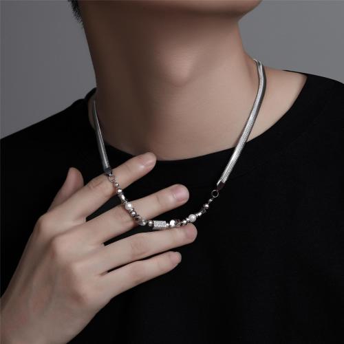 Stainless Steel Jewelry Necklace, 304 Stainless Steel, Vacuum Ion Plating, Unisex & different size for choice, more colors for choice, Sold By PC