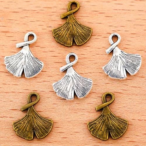 Tibetan Style Leaf Pendants, plated, DIY, more colors for choice, 15x13mm, 100PC/Bag, Sold By Bag