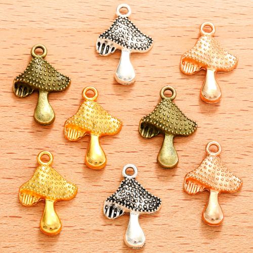 Zinc Alloy Pendants mushroom plated DIY Sold By Bag