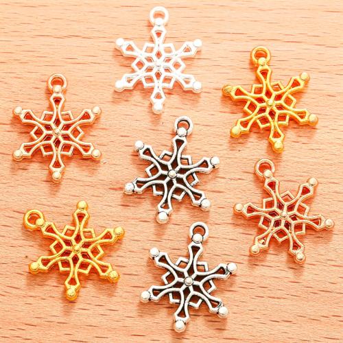 Tibetan Style Pendants, Snowflake, plated, DIY, more colors for choice, 100PC/Bag, Sold By Bag