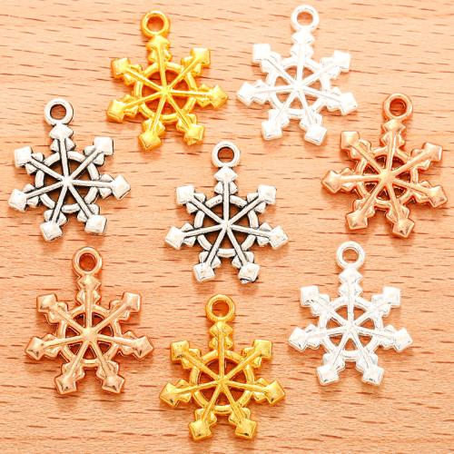 Pendentifs en alliage de zinc, flocon de neige, Placage, DIY, plus de couleurs à choisir, 100PC/sac, Vendu par sac