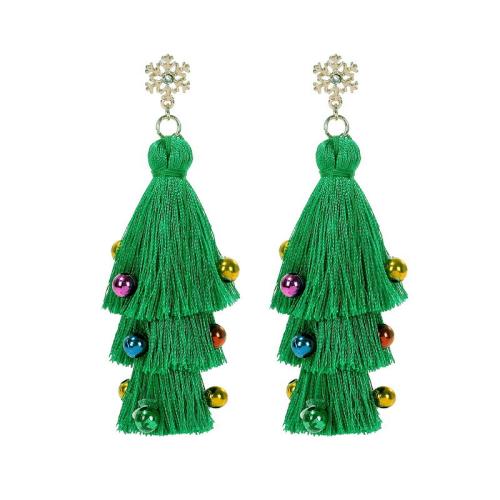 Pendientes de Navidad, Acrílico, Diseño de Navidad & Joyería & diferentes estilos para la opción & para mujer, más colores para la opción, Vendido por Par