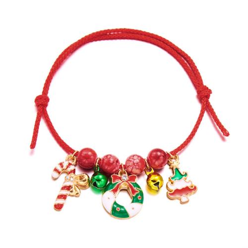 Bracciali festivilità Natale, lega in zinco, Design natalizio & gioielli di moda & stili diversi per la scelta & per la donna, nessuno, Lunghezza Appross. 16-26 cm, Venduto da PC