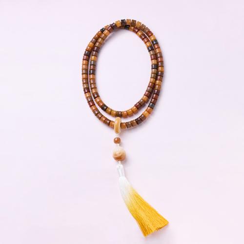 Wood Necklace, Bodhi Wood Beads, fashion jewelry & multifunctional & Unisex, Length:Approx 72 cm, Sold By PC