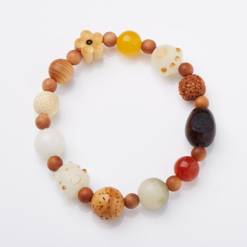 Wood Bracelets, Eighteen Bodhi, handmade, fashion jewelry & for woman, Length:Approx 14-16 cm, Sold By PC